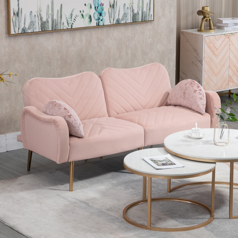 Parven Twin 64.96'' Upholstered Split Back Convertible Sofa