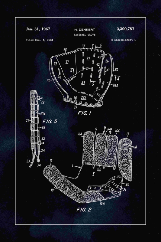 Patent Baseball Glove by - on | Foter