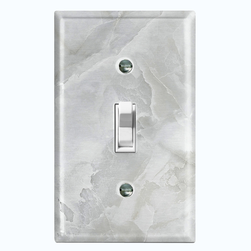 Patterned 1 - Gang Toggle Light Switch Standard Wall Plate