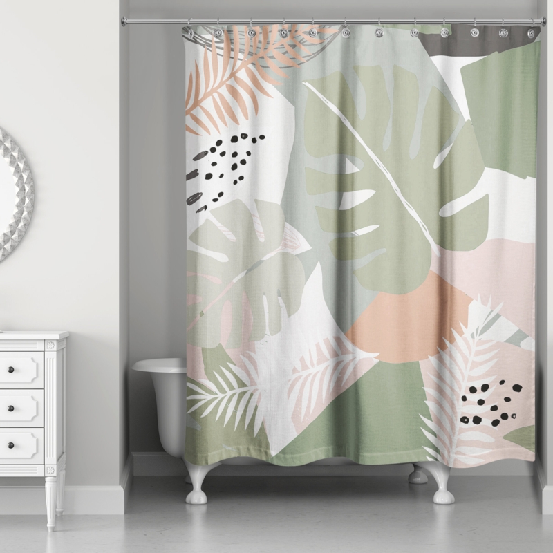 Perine Floral Single Shower Curtain