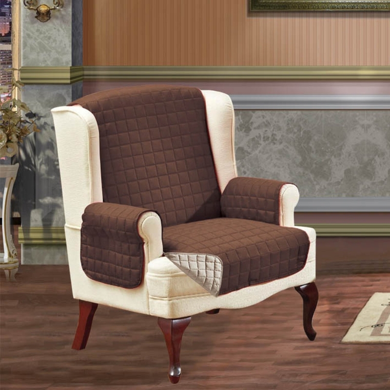 Polyester Box Cushion Wingback Slipcover