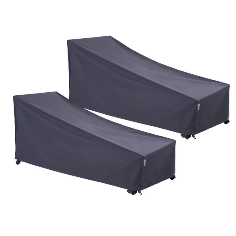 Premium Waterproof Outdoor Patio Chaise Lounge Covers : Latest Rip-Stop Fabric, 3-Year Warranty