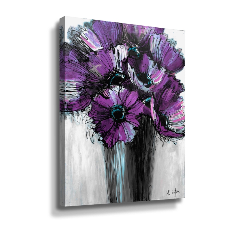 Purple Poppies - Painting