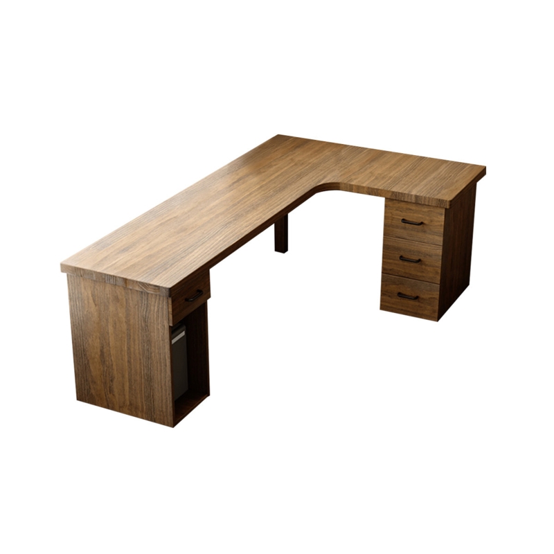 Rectangle Writing Desk with and Cabinet