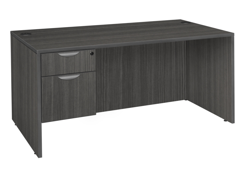 Regency Legacy Executive Desk with Single Pedestal Drawer Unit