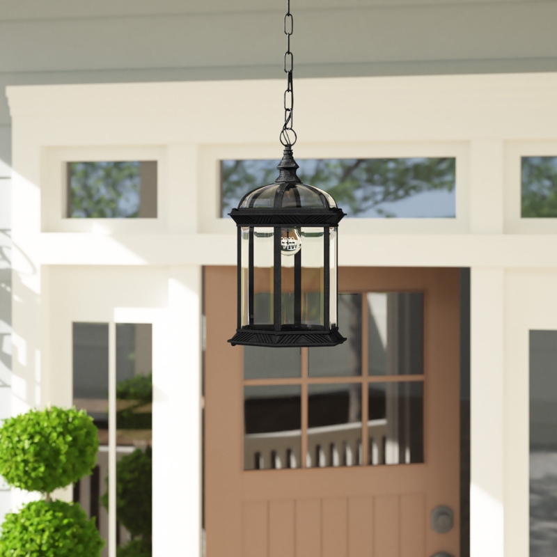 Roscoe 1 -Bulb 13.5" H Outdoor Hanging Lantern