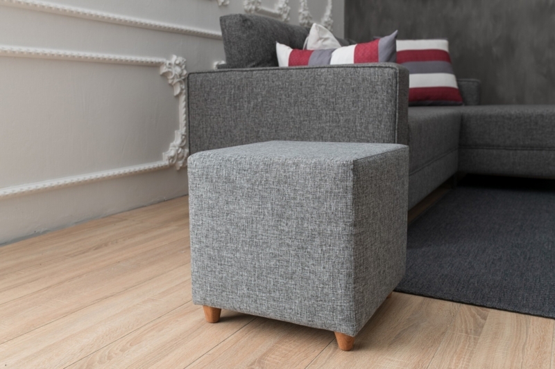 Solid + Manufactured Wood Accent Stool