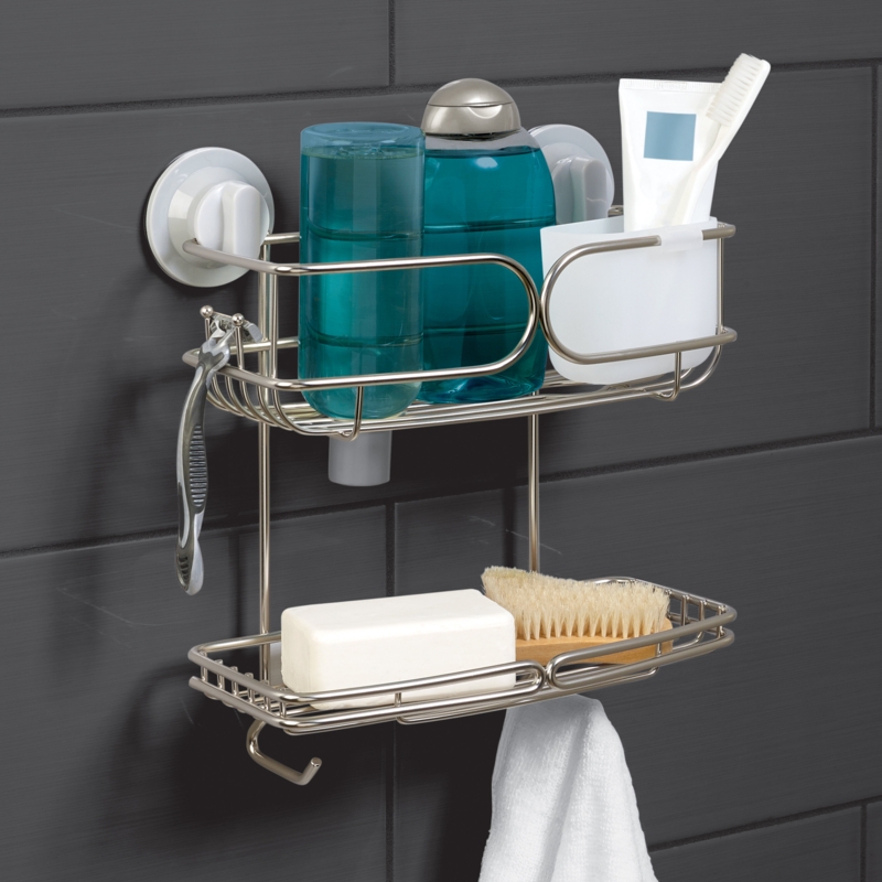 Suction Stainless Steel Shower Caddy