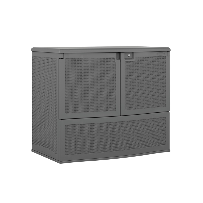 Suncast 195 Gallon Resin Lockable Cabinet Deck Box