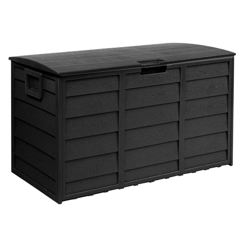 SUNCROWN Deck Box 75 Gallons Water Resistant Resin Lockable Deck Box with Wheels