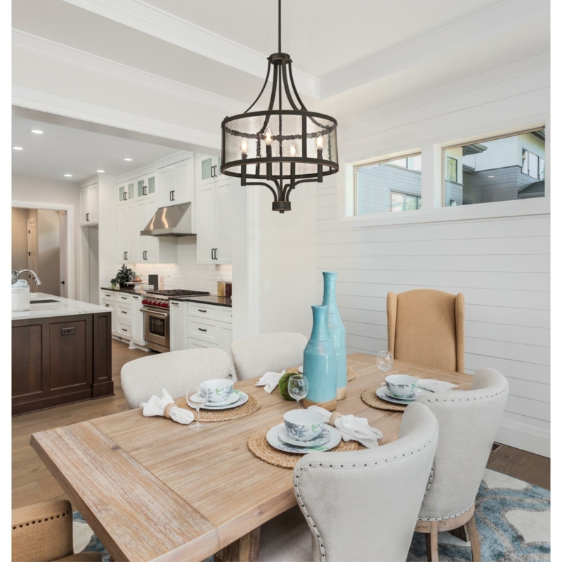 Tomlinson 4 - Light Dimmable Drum Chandelier