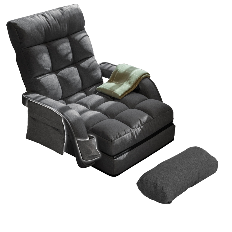 Trule Reclining Ergonomic Floor Game Chair with Footrest | Foter