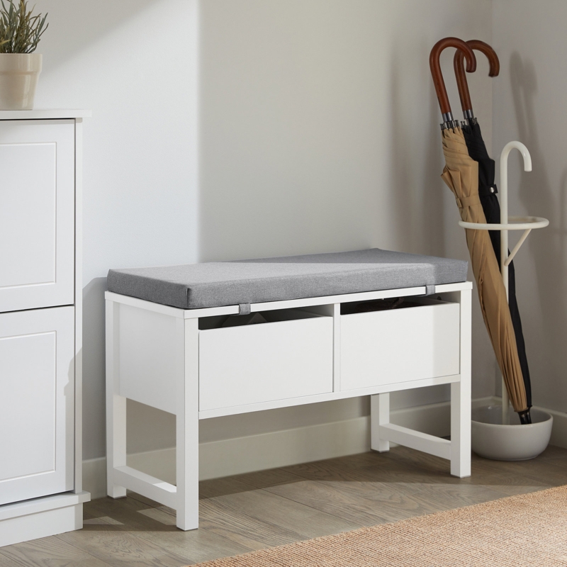 Upholstered Shoe Storage Bench