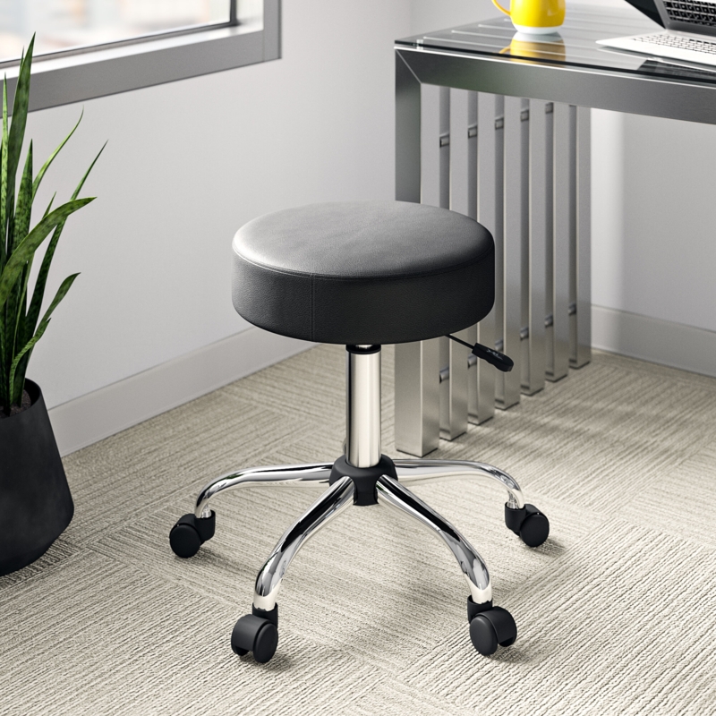 Wilhelm Adjustable Height Stool with Wheels | Foter