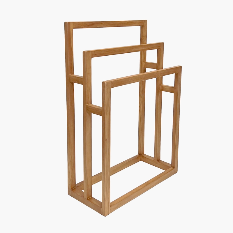 Wood 3 Freestanding Towel Stand