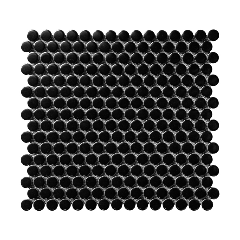 0.75" x 0.75" Porcelain Penny Round Mosaic Wall & Floor Tile