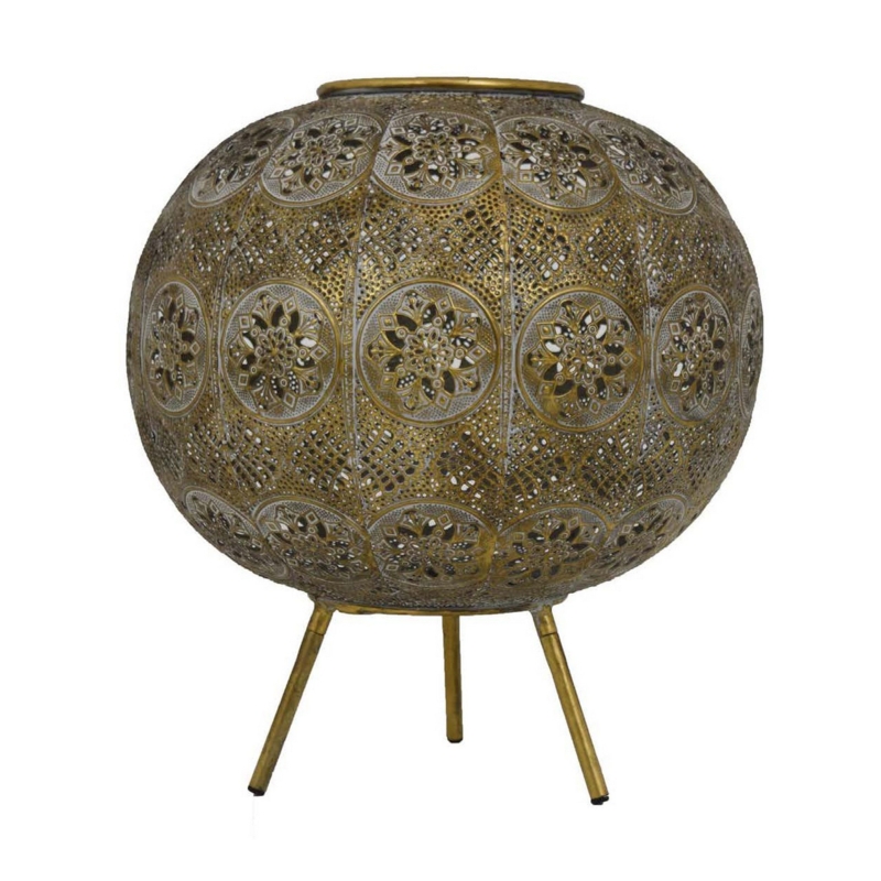 15.5'' H Metal Floor Lantern
