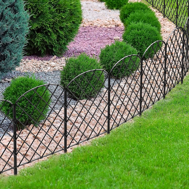 24'' H x 13'' W Black Metal Fencing (Set of 25)