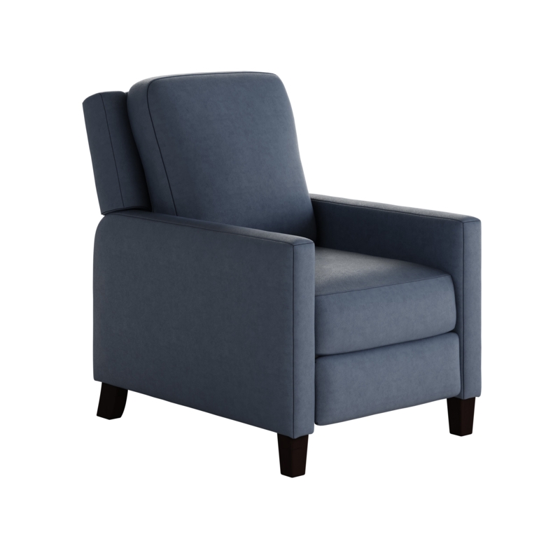 Navy Leather Recliner - Foter