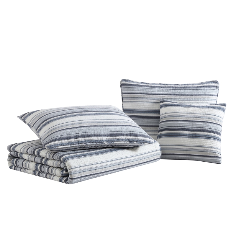 Arrionna Standard Cotton Reversible 4 Piece Quilt