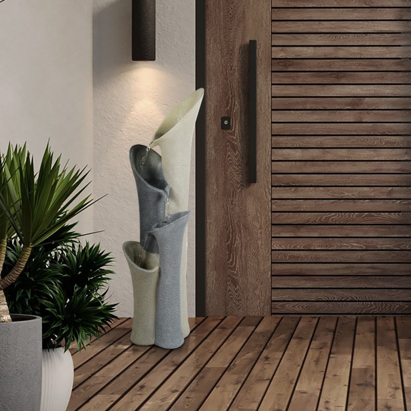 Aryss Hand Crafted Weather Resistant Floor Fountain