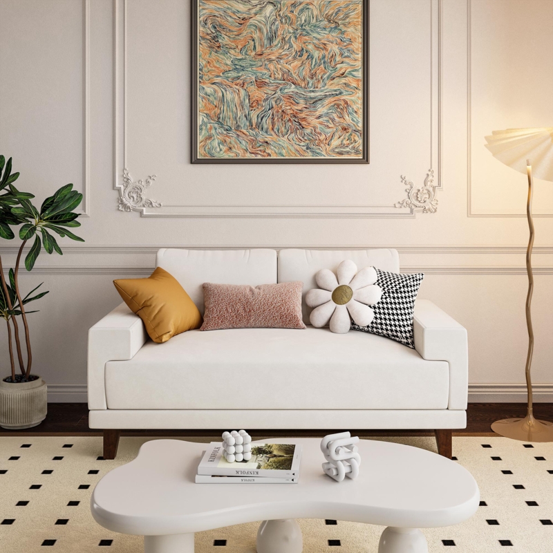 Attalie 60.2'' Velvet Loveseat