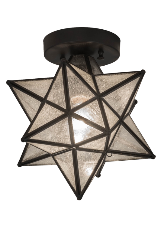 Backus Glass Semi Flush Mount