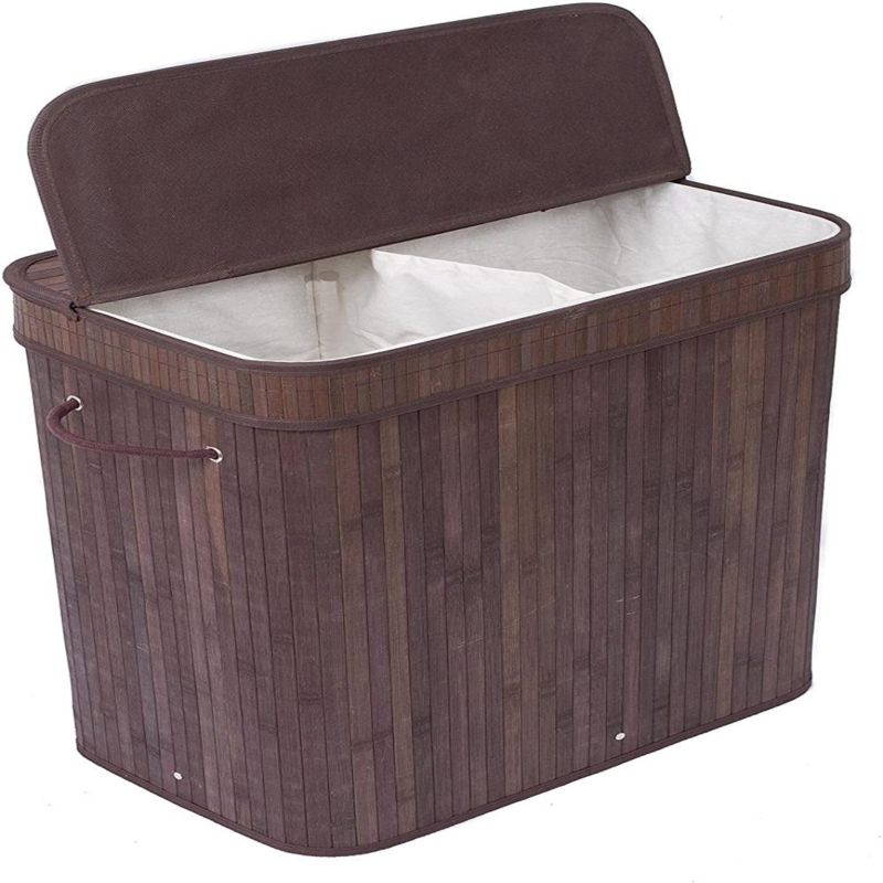 Bamboo Laundry Hamper with Handles