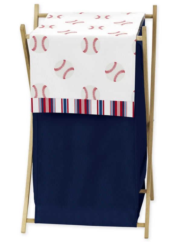 Baseball Patch Laundry Hamper Set
