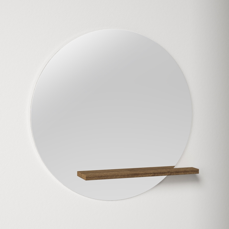 Beacon Flat Wall Mirror with Shelves
