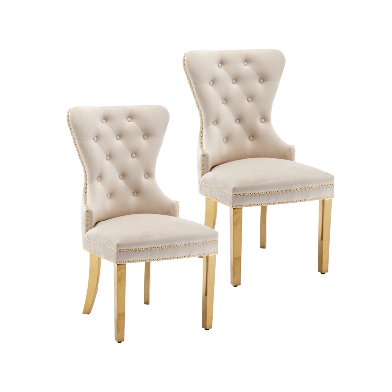 Calise Tufted Velvet Dining Chair
