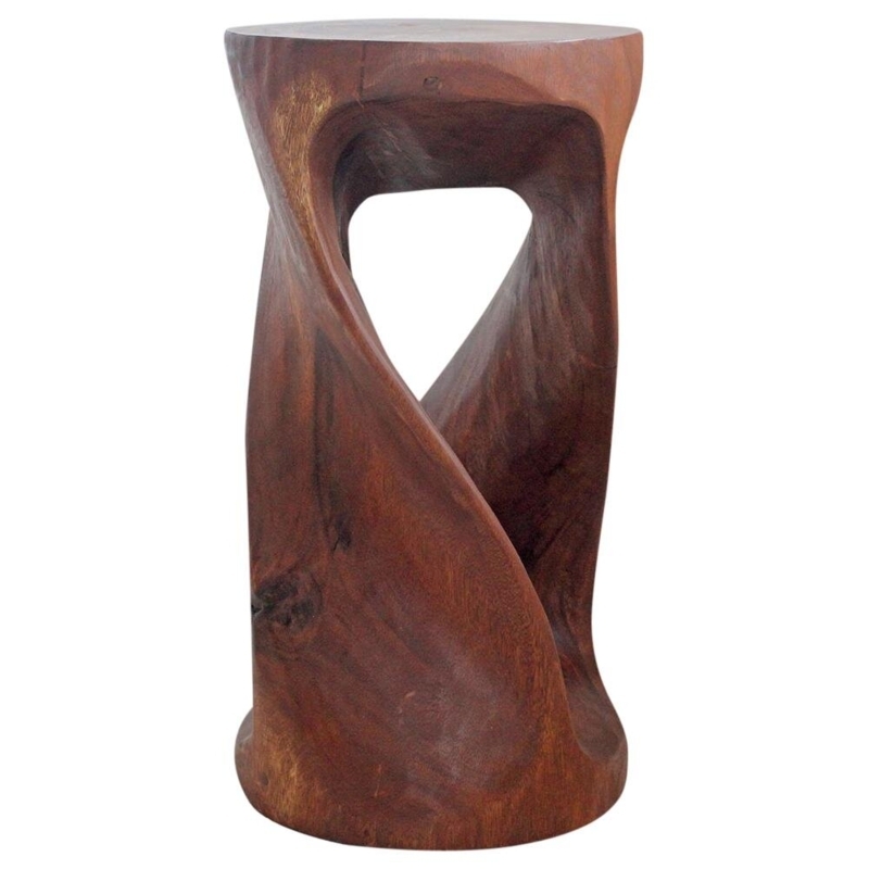 Corbridge Solid Wood Top Drum End Table