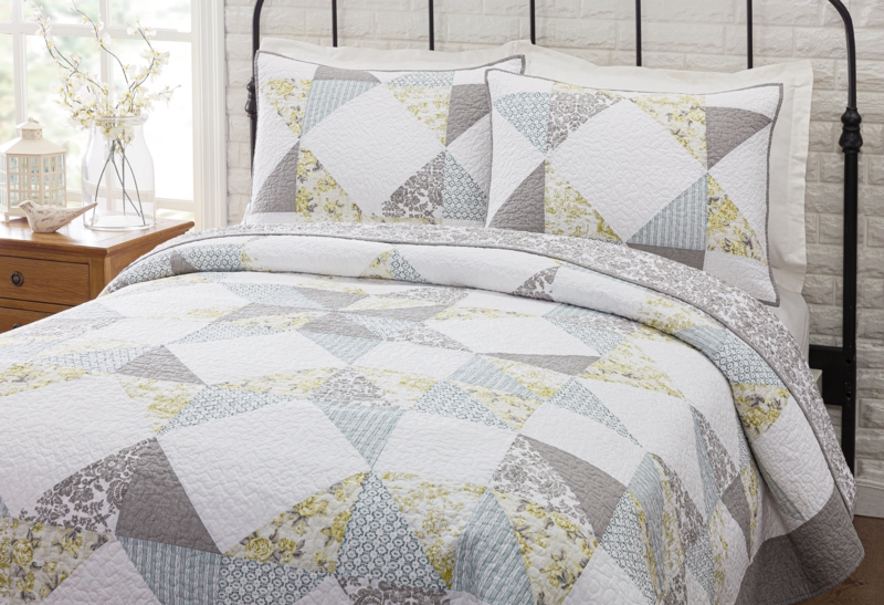 Cotton Toile Quilt Set