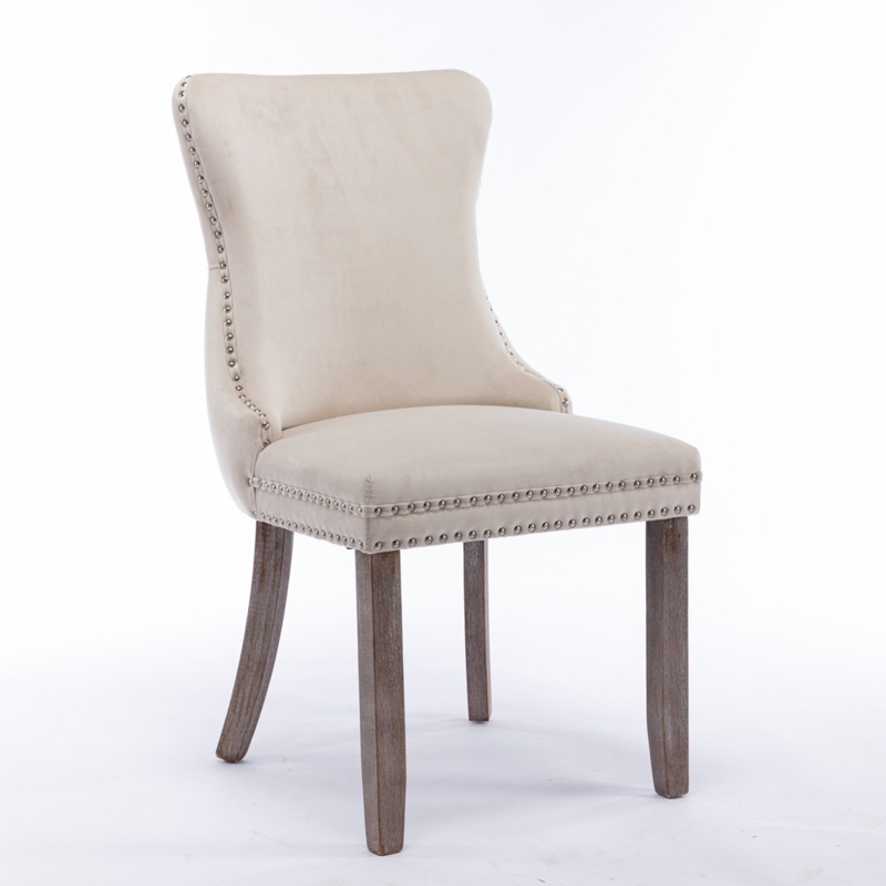 Danield Tufted Velvet Wingback Parsons Dining Chair