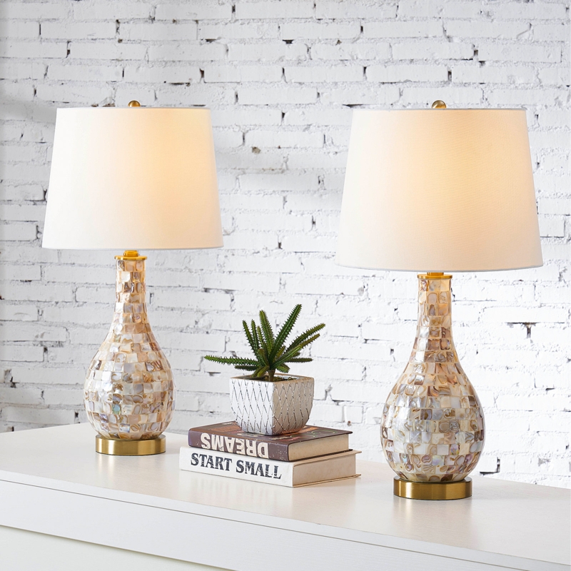 Denamarie 25.5" H Shell Table Lamp