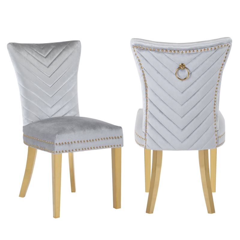 Eva velvet wingback cocktail chair discount