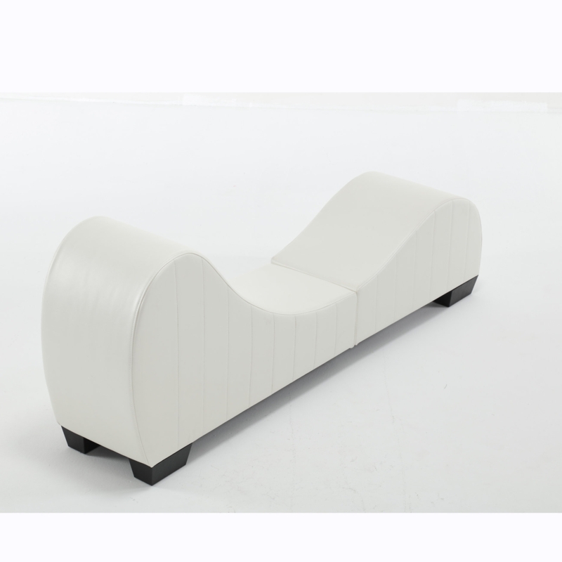 Evon Faux Leather Chaise Lounge