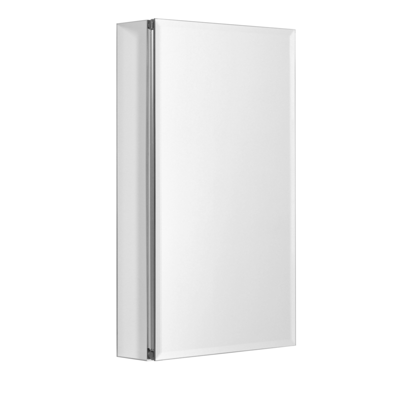 Fallyn Recessed or Surface Mount Frameless Medicine Cabinet with 3 Adjustable Shelves