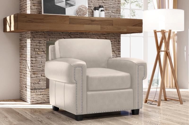 Fardin Leather Club Chair