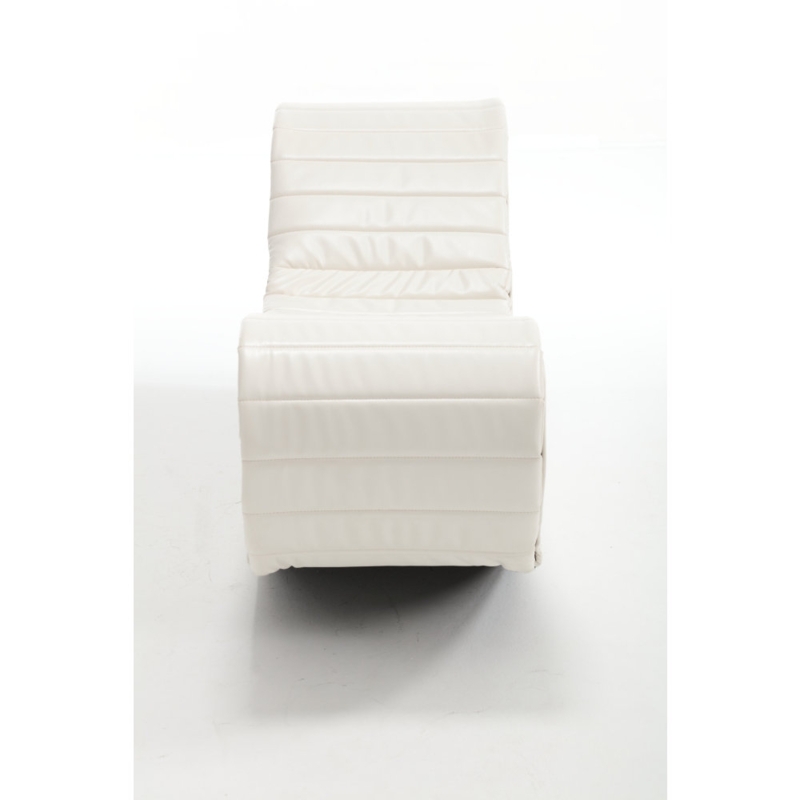Francese Faux Leather Chaise Lounge