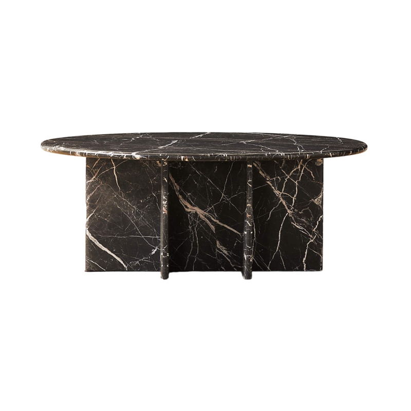 Round Stone Coffee Table | Foter