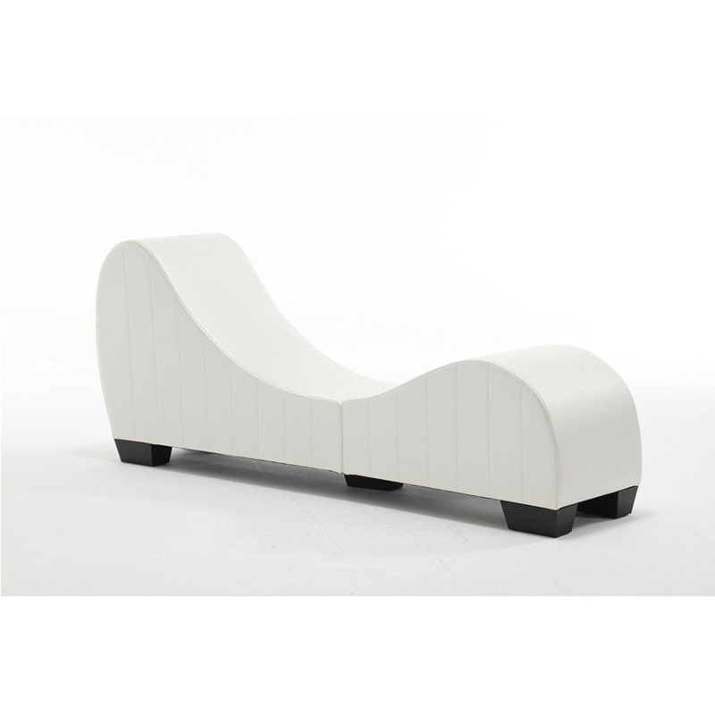 Grimon Faux Leather Chaise Lounge