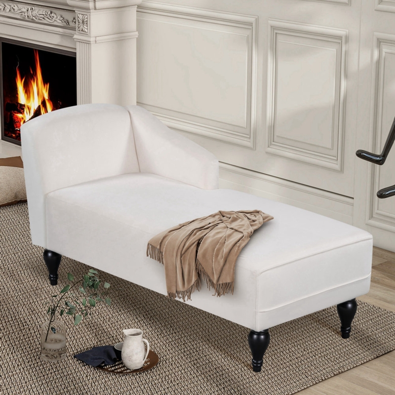 Gwena Velvet Chaise Lounge