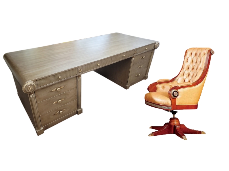 Infinity Executive Desk and Chair Set