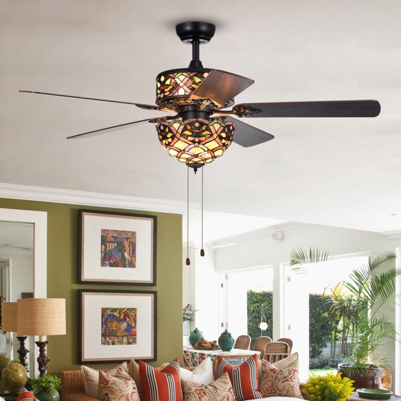 Tiffany Ceiling Fan | Foter