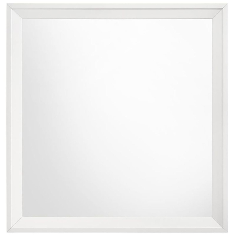 Juvan Wood Flat Wall Mirror