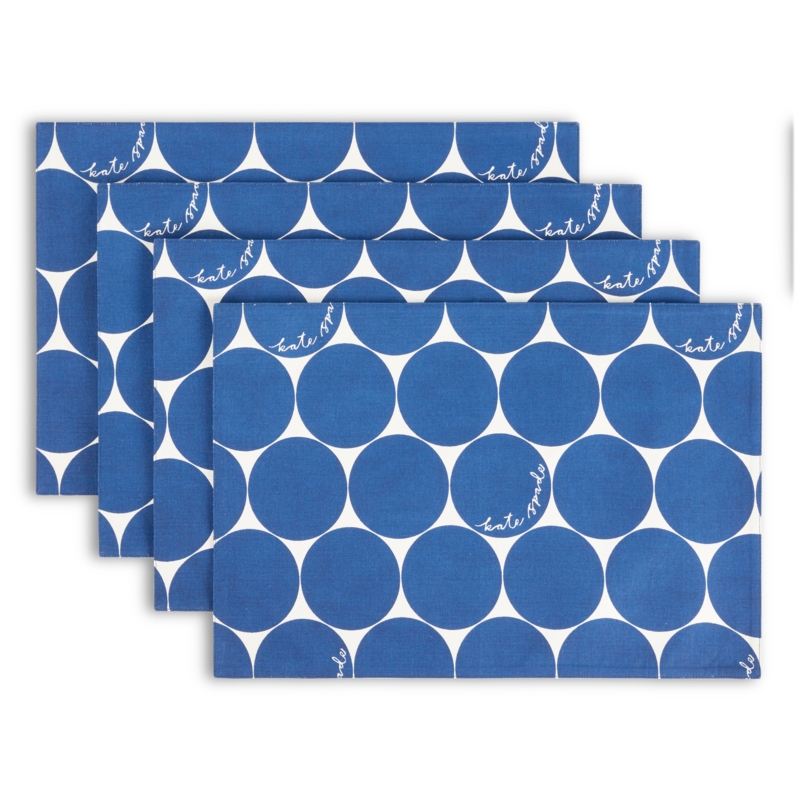 Kate Spade New York Placemats, Reversible, 100% Cotton, Machine Washable