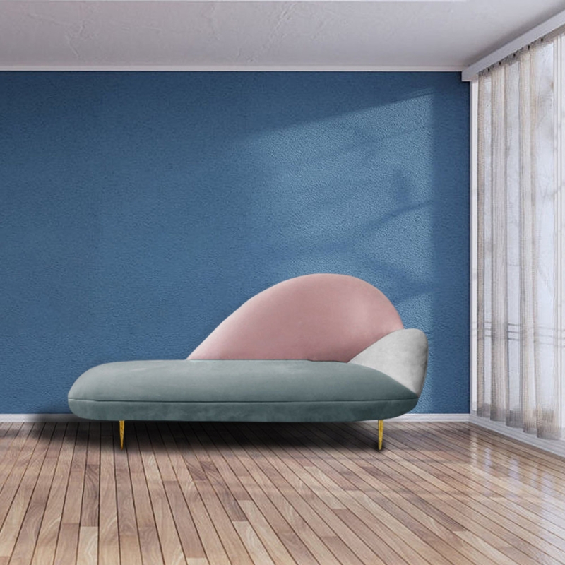Lofley Velvet Chaise Lounge