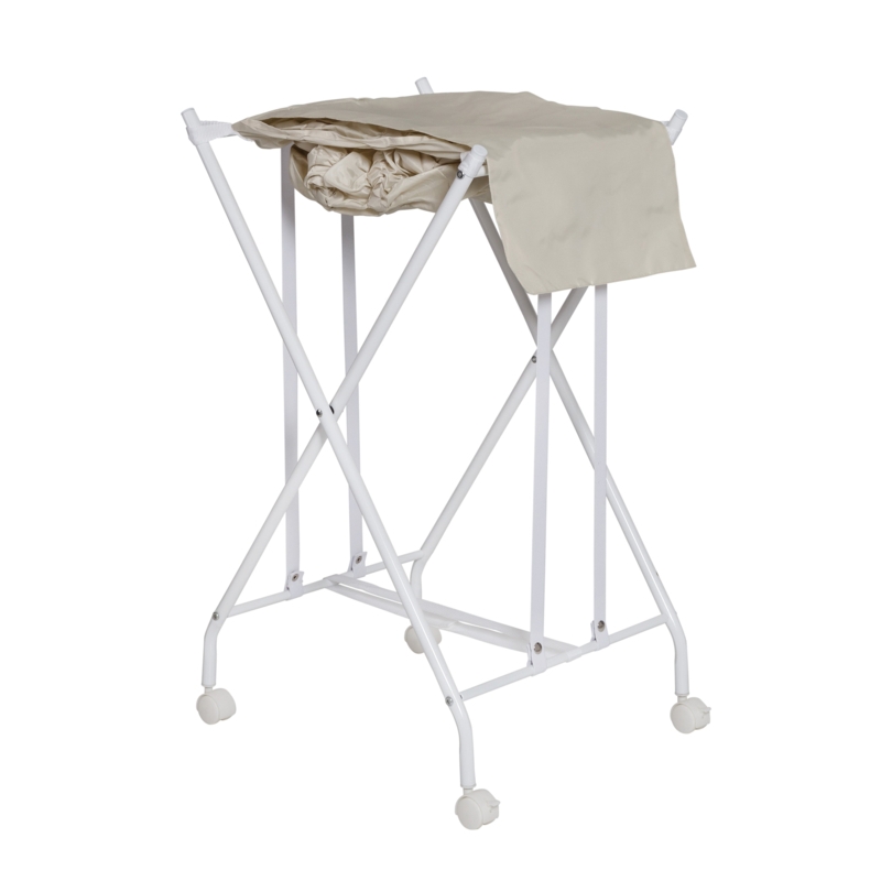 Metal Rolling Laundry Hamper