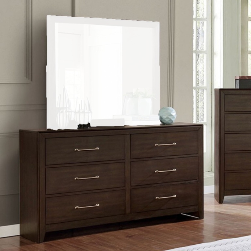 Ramondo 6 - Drawer Dresser with Mirror
